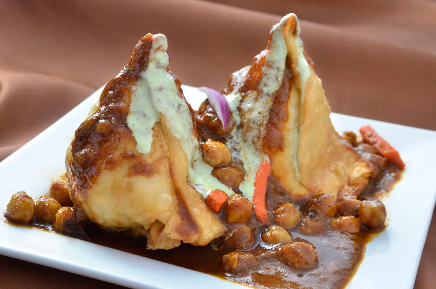 Clay Oven vegetable samosa Winnipeg crispy East Indian appetizer